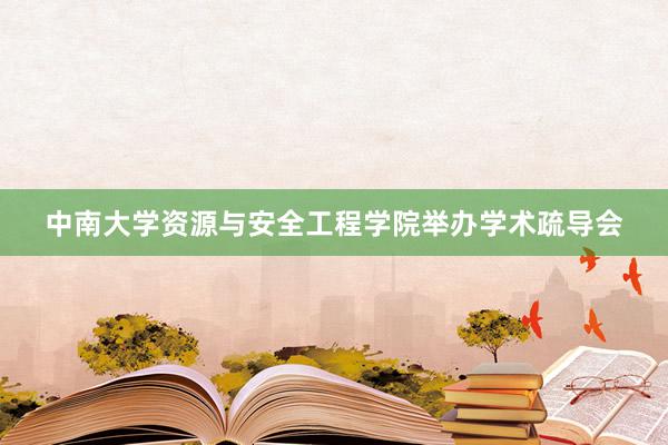 中南大学资源与安全工程学院举办学术疏导会